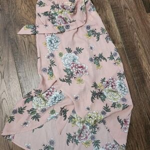 Wrap floral skirt